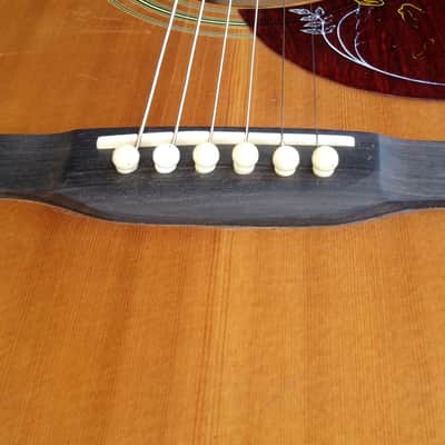 Aria WH-25 Hummingbird style guitar Japan Vintage  '70 Natural+Gig Bag image 18