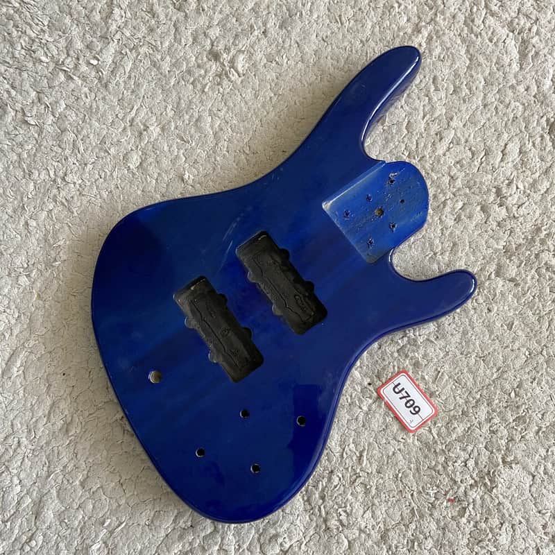 Blue DIY Project Bass Guitar Body image 1