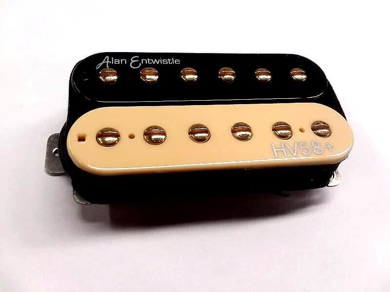 Alan Entwistle HV58 Plus Electric Guitar Neck Pickup - Zebra - Free USA Shipping image 1