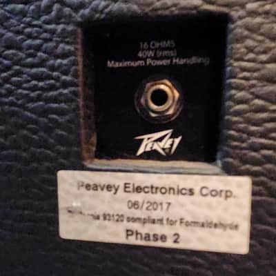 Peavey 112-6 25W 1x12" Cabinet 2010s - Black image 3