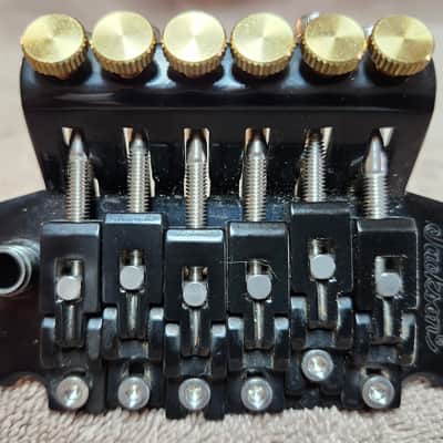 Jackson JT-580 Licensed Floyd Rose Tremolo w/ Stainless Steel & Brass Upgrades - Black image 1