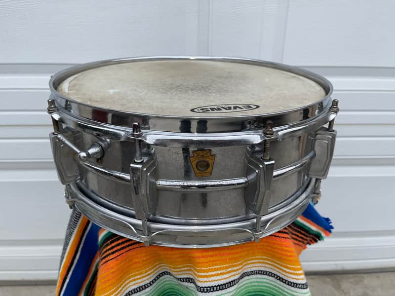 1965 Ludwig LM400 Supraphonic 5x14" 10-Lug Aluminum Snare Drum Chrome-Plated image 1