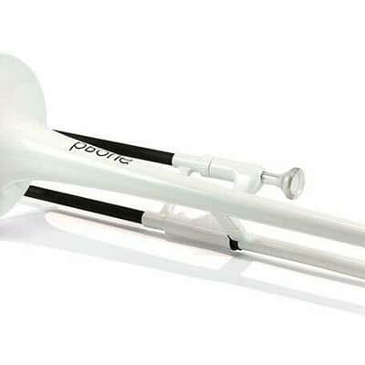 pInstruments pBone PBONE1W Trombone,  Lightweight Versatile Durable ABS, White image 5