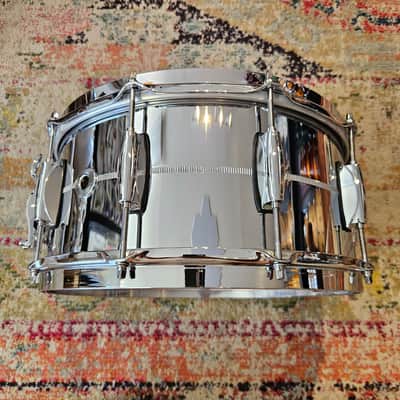 Gretsch Brooklyn 14x6.5" Chrome Over Brass Snare - 1.2 MM Brass Shell image 5