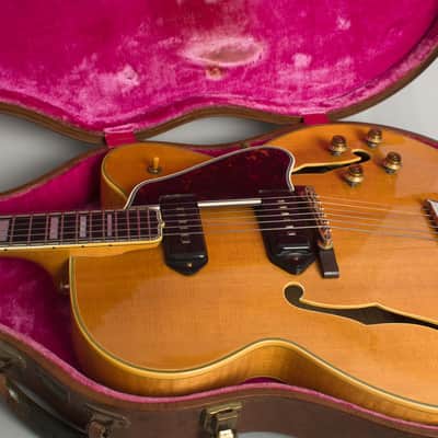 Gibson  Byrdland N (Pre-Production) Thinline Hollow Body Electric Guitar (1955), ser. #A-20986, original brown hard shell case. image 14