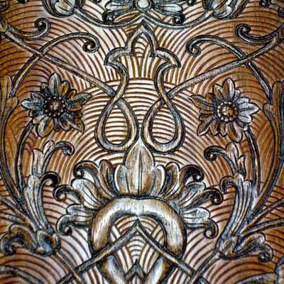 Blueberry Handmade Classical Nylon String Guitar Floral Motif Built to Order image 11