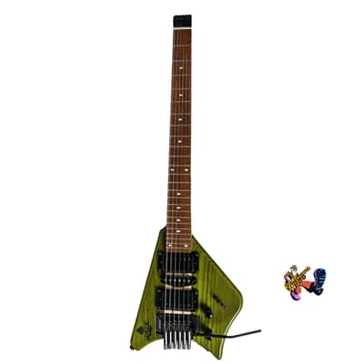Spade Green Clear With Floating Tremolo HSH Pickups Coil Split & Stiletto Case image 1
