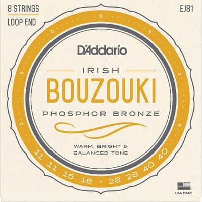 D'Addario EJ81 Irish Bouzouki Strings For Various Scales image 1