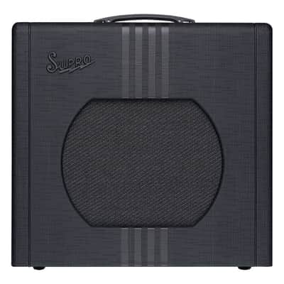 Supro Delta King 12 15 Watt 1 x 12" Tube Combo Amp Black/Black Stripes demo