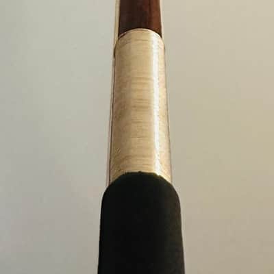 Shamrock design- silver mounted 4/4 cello bow image 9