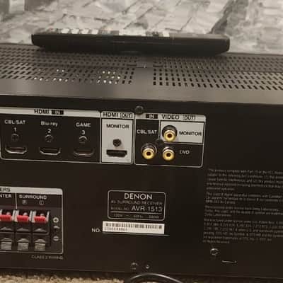 Denon Denon AVR-1513 5.1 Channel 3D Pass Through Home Theater Receiver 2000 image 8