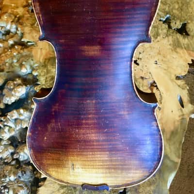 "Stainer" Violin Full sized 4/4 labeled 1697 Shaded dark brown image 2