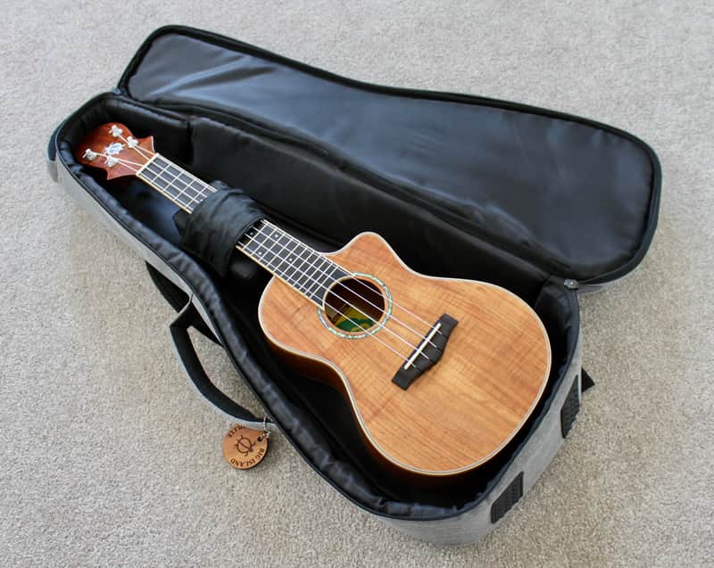 Big Island Ukulele Company K5A-CTU Artist Series 5A Curly Koa Concert Ukulele W / Carrying Case image 1