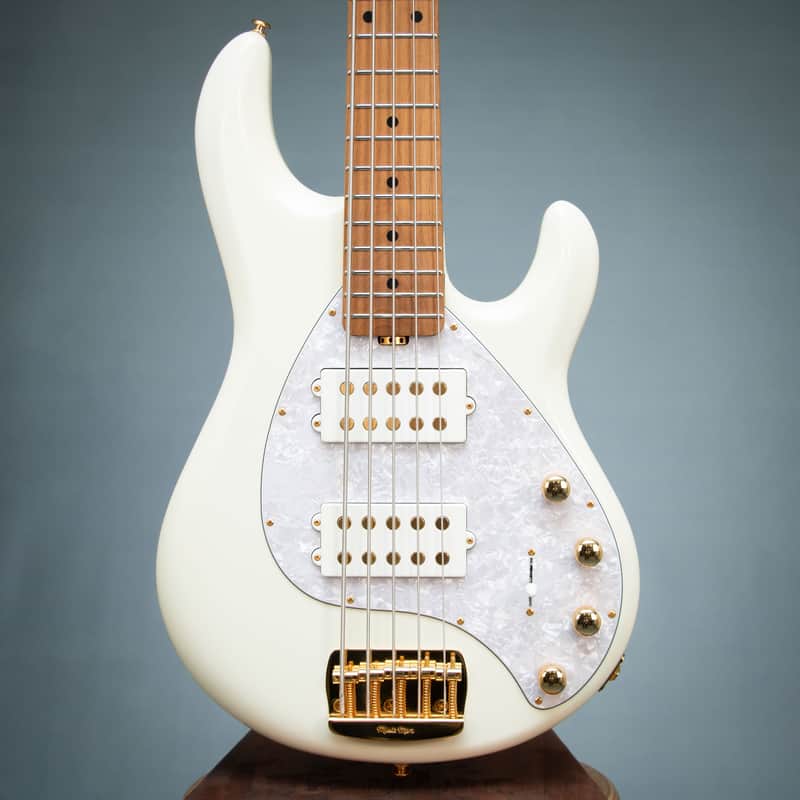 Ernie Ball Music Man 2024 StingRay 5 Special HH 5 String w/Bag - Ivory White - Preowned