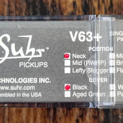 Suhr V63+ New - Black V63 plus image 2