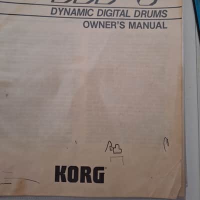 Korg DDD-5 - Manual + Rhythm Overlay Sheet Part image 8