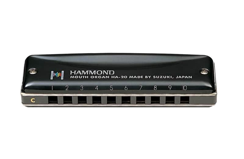 Suzuki Promaster Hammond Diatonic Harmonica w/ Case - Key of D - HA-20-D image 1