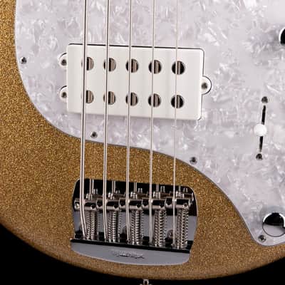 Ernie Ball Music Man StingRay Special 5 H Bass Genius Gold with Mono Case image 4