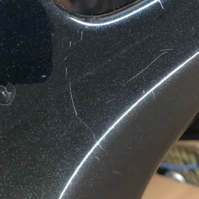 Fender Squier MB-4 Skull Bass 2007 - Gloss Black image 17