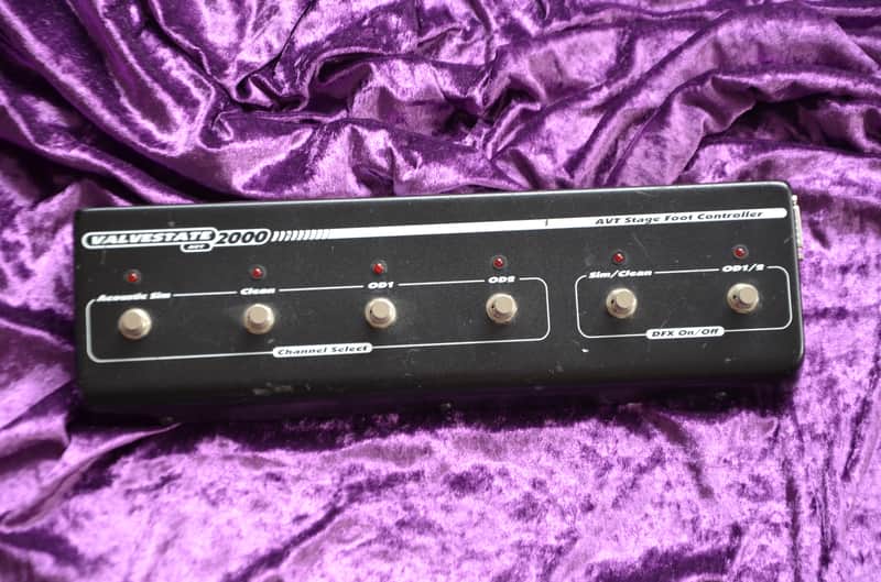 Marshall Valvestate 2000 Footswitch * 6 button AVT Stage Foot Controller * with original long cable * very rare / hard to find image 1