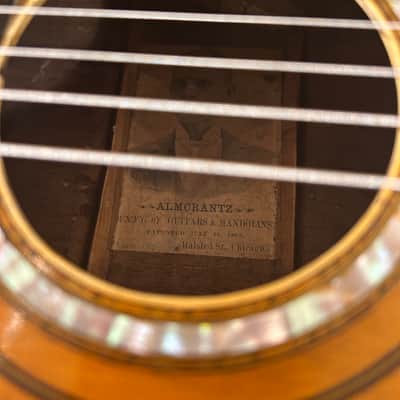 Amazing! Almcrantz Parlor Guitar from 1895! Made in Chicago!! Just Reworked image 2