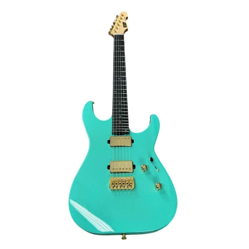 ESP USA 6 String Right Handed Midori Gold Electric Guitar with Mahogany Body image 1