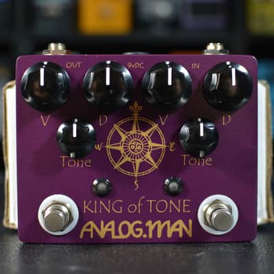 Analogman King of Tone V4 with Red Side High Gain Option | Reverb