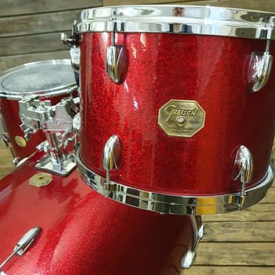 Drum Kit Acoustic Gretsch USA Drop G, Red Sparkle USED! RKGRC221222 image 5