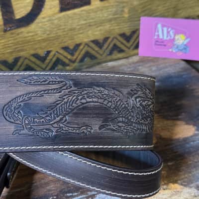 Blue Bell Straps ZOZO 73 ARTISAN FADED BROWN “ ONE OF A KIND “ Custom Shop for Al’s Music Factory image 5