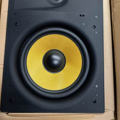IN WALL PLATE SPEAKERS 8" 2 WAY KEVLAR BUTYLENE DEEP EYEBALL ALUMINUM DOMES 12DB CROSSOVERS TREMENDO image 1