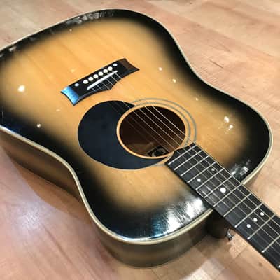Vintage Grammer Johnny Cash Signature G50 Model Acoustic Guitar 1969 Sunburst image 4
