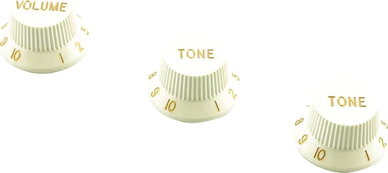 WD Stratocaster/UFO Style Knob White Tone Only image 1