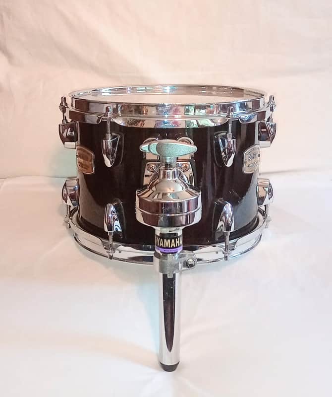 YAMAHA STAGE CUSTOM RACK TOM 10" - RAVEN BLACK LACQUER - FREE SHIP TO C-USA! image 1
