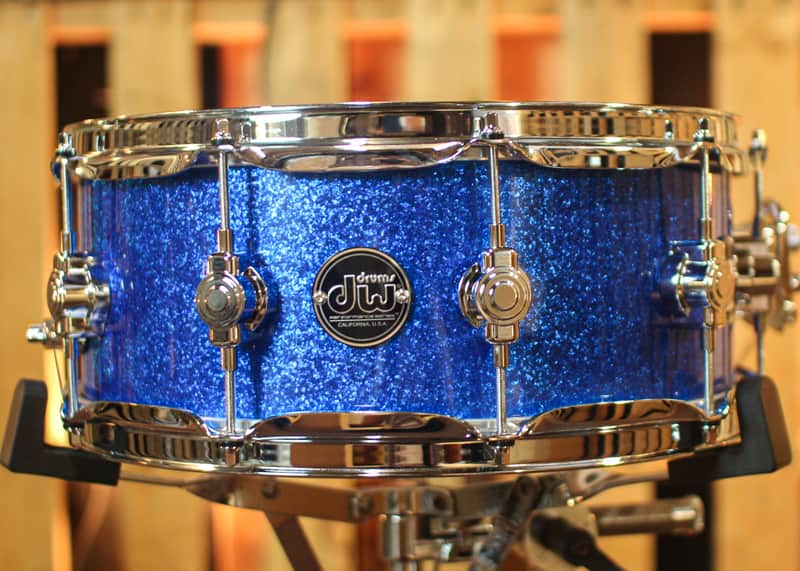 DW Performance Blue Sparkle Snare Drum - 5.5x14 image 1