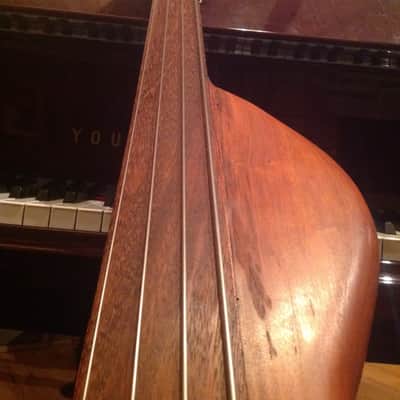 Wishbass Fretless Handmade 2010 Natural Cherry Left Handed image 14