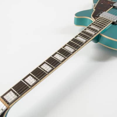 D'Angelico Premier SS Semi-hollowbody Electric Guitar - Sky Blue with Stopbar Tailpiece image 7
