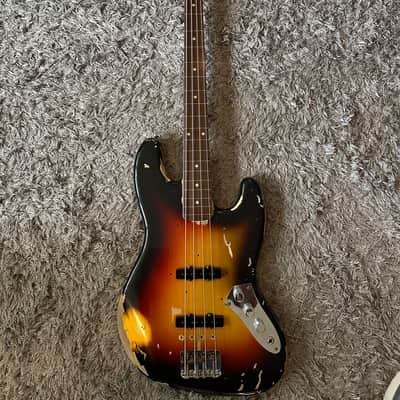 2024! With Video! Fender Custom Shop Jaco Pastorius Tribute Jazz Bass Relic - 3-Color Sunburst image 2