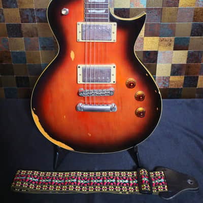 LTD EC-256 Distressed w/Ernie Ball Custom Gauge Strings and Strap image 11