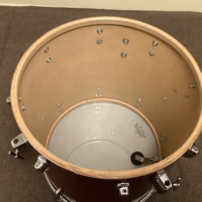 Slingerland 16x16 Floor Tom 1960s - Red Sparkle - COB hoops image 7