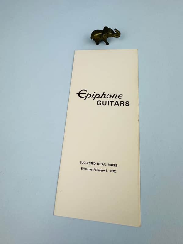 Epiphone Price List 1972 image 1