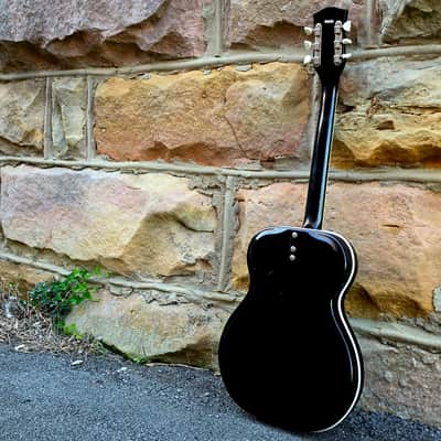1964 Valco Airline Folkstar - Black - Res-O-Glass Resonator - w/Case image 3