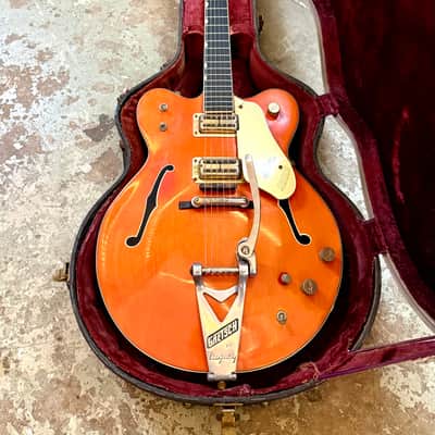 1963 Gretsch Chet Atkins Nashville 6120 Orange original vintage USA image 4