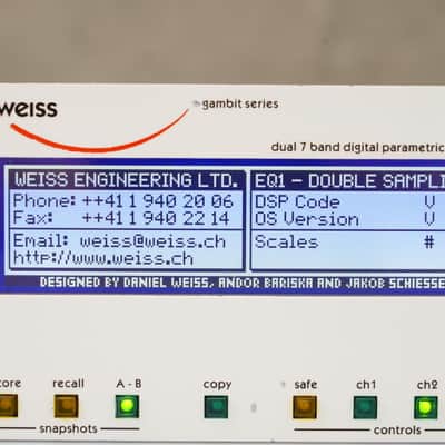 Weiss EQ1 EQ1-MK2 Digital Equalizer #56755 image 15