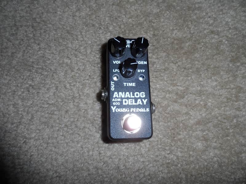 Young Pedals ADM-600 Black Analog Delay image 1