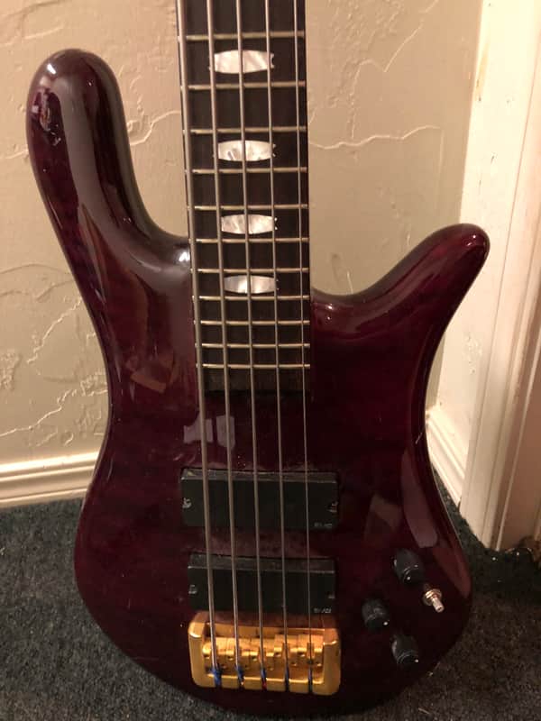 Spector Euro 5XL 5 String  Electric Bass Guitar wine red image 1