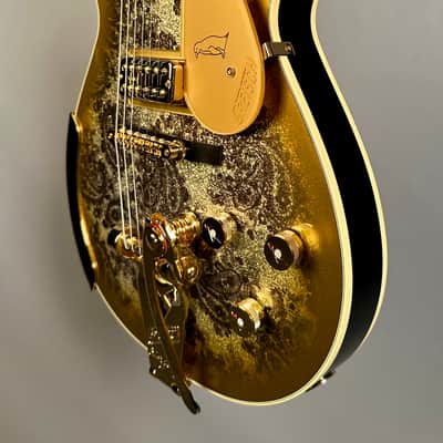 Gretsch G6134TG Limited Edition Paisley Penguin - Gold Paisley image 9