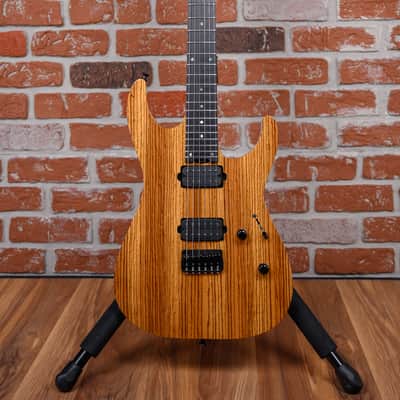 ESP USA Custom Shop M-II HT Zebra Wood Top Natural 2020 w/OHSC image 4