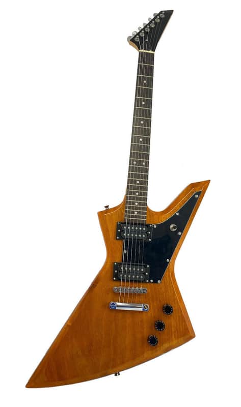 Zenison Rock Style Electric Guitar, Solid Wood Body, Maple Neck, Natural Color image 1