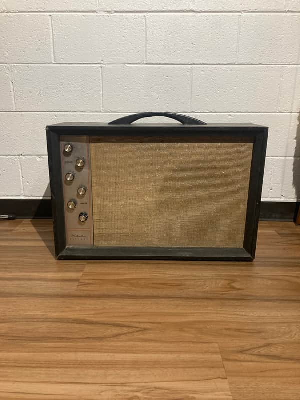 Silvertone Model 1473 25-Watt 1x15 Bass / Accordion Combo Early 1960s - Black with White Grille image 1