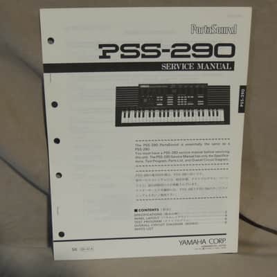 Yamaha PortaSound PSS-290 Service Manual [Three Wave Music]
